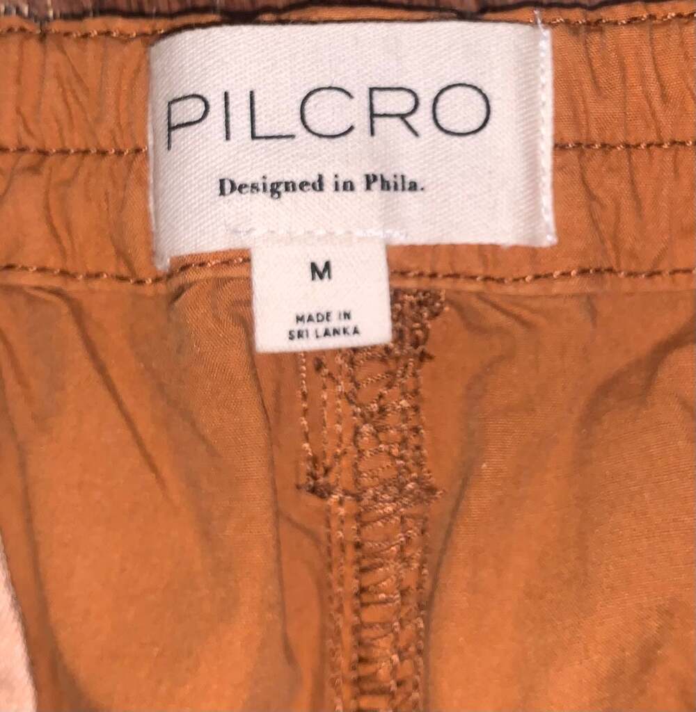 Pilcro Anthropologie Y2K Cropped Utility Pants Orange Wide Leg Size M - Picture 4 of 6